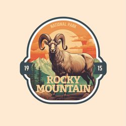 rocky mountain laptop sticker wild life hiking kindle sticker national park series vinyl water resistant sticker water