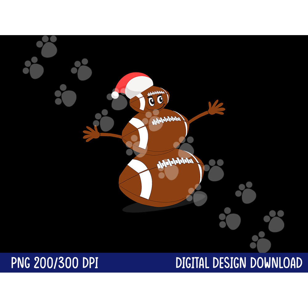 Football Christmas T shirt - Sports Snowman Holiday Tee copy.jpg