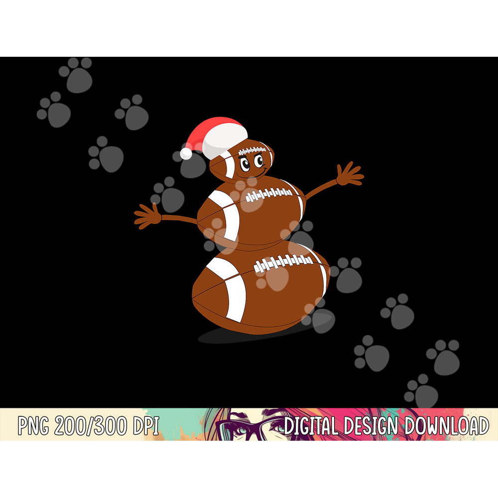 Football Christmas T shirt - Sports Snowman Holiday Tee copy.jpg