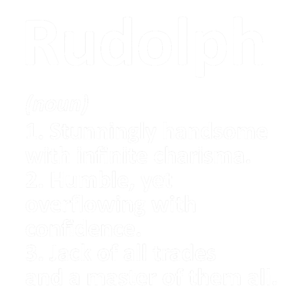 RUDOLPH Definition Personalized Name Funny Birthday Gift png,sublimation.png