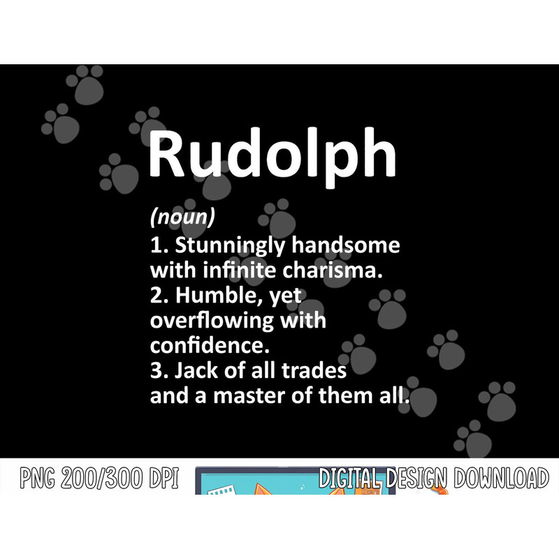 RUDOLPH Definition Personalized Name Funny Birthday Gift png, sublimation copy.jpg