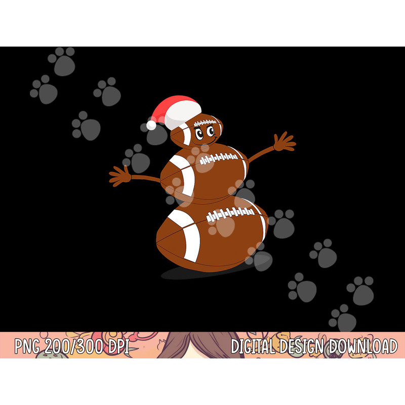 Football Christmas T shirt - Sports Snowman Holiday Tee copy.jpg