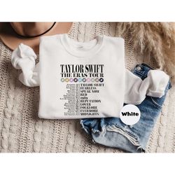 taylor swift the eras tour shirt, tour dates t-shirt, taylor swift concert merch sweatshirt, swiftie gift, vintage style