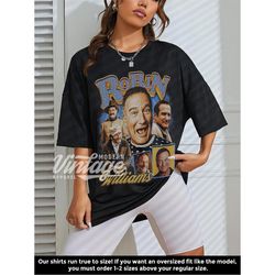robin williams shirt, celebrity shirt, classic 90s graphic tee, unisex, vintage bootleg, gift, retro