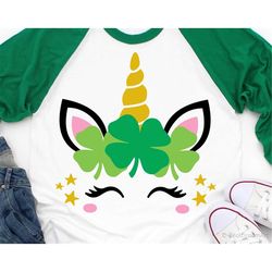 st patricks day unicorn svg, girl st patricks svg, pinch proof svg, cute kids st patricks day shirt, lucky svg files for