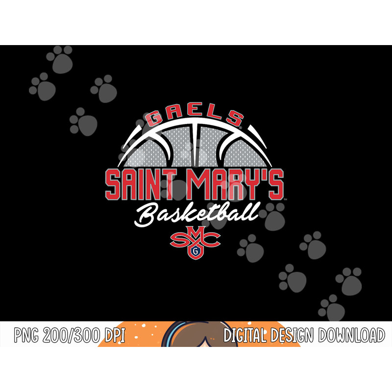 Saint Mary s Gaels Basketball Swish Navy Officially Licensed png, sublimation copy.jpg
