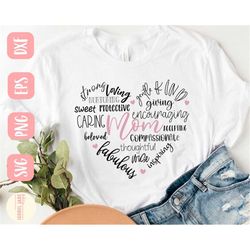 mom heart svg, mom svg, shirt, mama svg, heart svg, mother svg, mothers day svg, typography svg, svg,png, eps, dxf, down