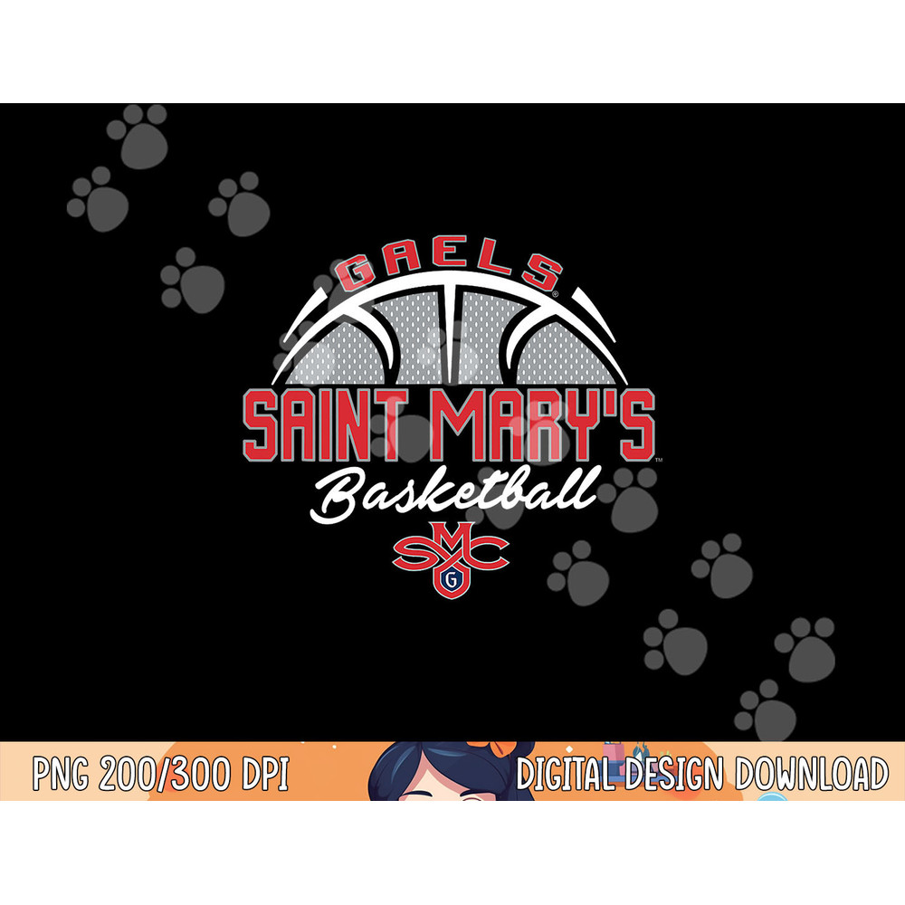 Saint Mary s Gaels Basketball Swish Navy Officially Licensed png, sublimation copy.jpg