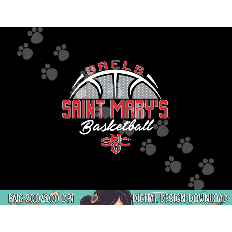 Saint Mary s Gaels Basketball Swish Navy Officially Licensed png, sublimation copy.jpg