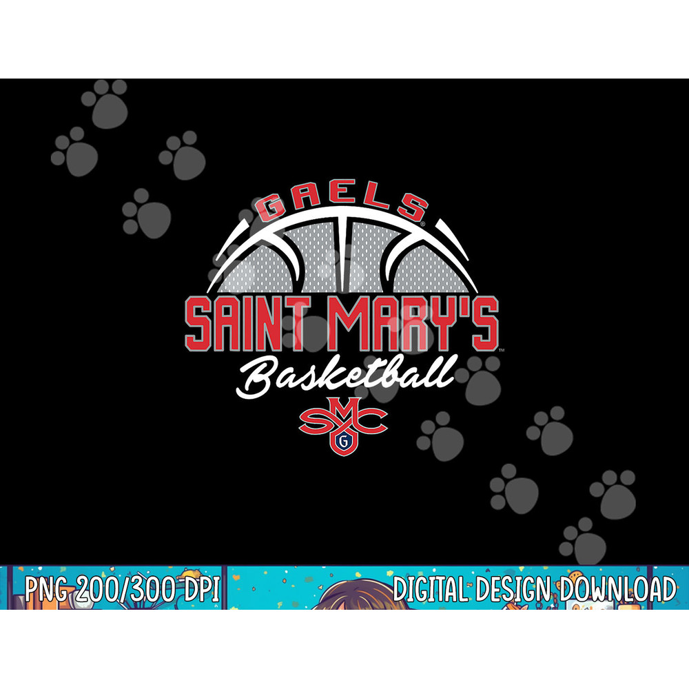 Saint Mary s Gaels Basketball Swish Navy Officially Licensed png, sublimation copy.jpg