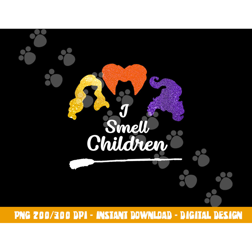 I Smell Kids Children TShirt Halloween Funny Costume Witches  png,sublimation copy.jpg