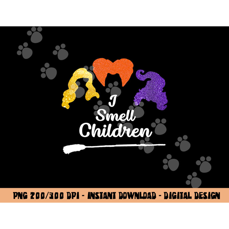 I Smell Kids Children TShirt Halloween Funny Costume Witches  png,sublimation copy.jpg