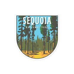 sequoia national park sticker, sequoia national park decal, waterproof, uv resistant, stickers for water bottle, safe fo