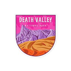 death valley national park sticker, death valley national park decal,, waterproof, uv resistant, sticker for water bottl