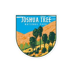 joshua tree national park sticker, joshua tree national park decal, waterproof, uv resistant, stickers for water bottle,