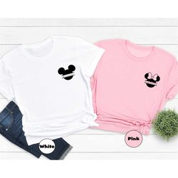 personalized minnie & mickey mouse shirt, custom mickey family t-shirt, matching couple sweatshirt, disneyland trip hood