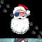 Santa Claus Patriotic USA Sunglasses Christmas in July png, sublimation.jpg