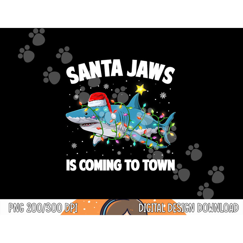 Santa Jaws Shark Christmas Lights Merry Sharkmas Xmas Boys png, sublimation copy.jpg