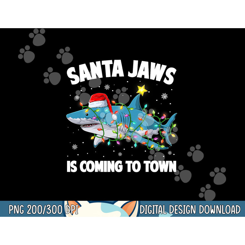Santa Jaws Shark Christmas Lights Merry Sharkmas Xmas Boys png, sublimation copy.jpg