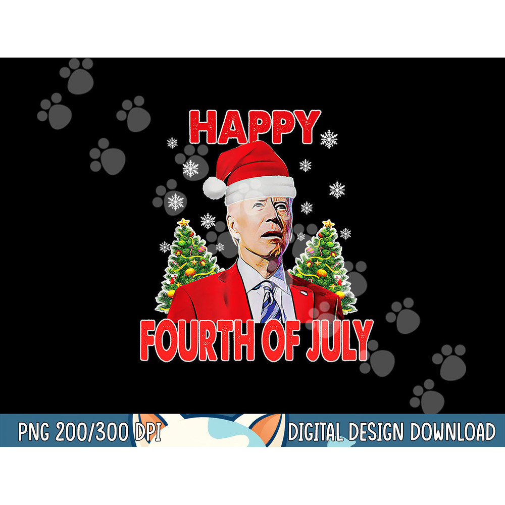 Santa Joe Biden Happy 4th of July Funny Merry Christmas png, sublimation copy.jpg