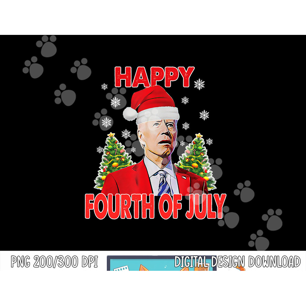 Santa Joe Biden Happy 4th of July Funny Merry Christmas png, sublimation copy.jpg