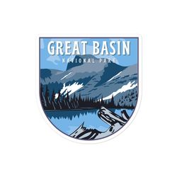 great basin national park sticker, great basin national park decal, waterproof, uv resistant, stickers for water bottle,