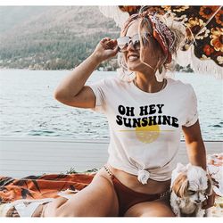 oh hey sunshine svg png, groovy wavy retro svg, be the sunshine svg, summer vibes svg, summer shirt svg, beach life svg,