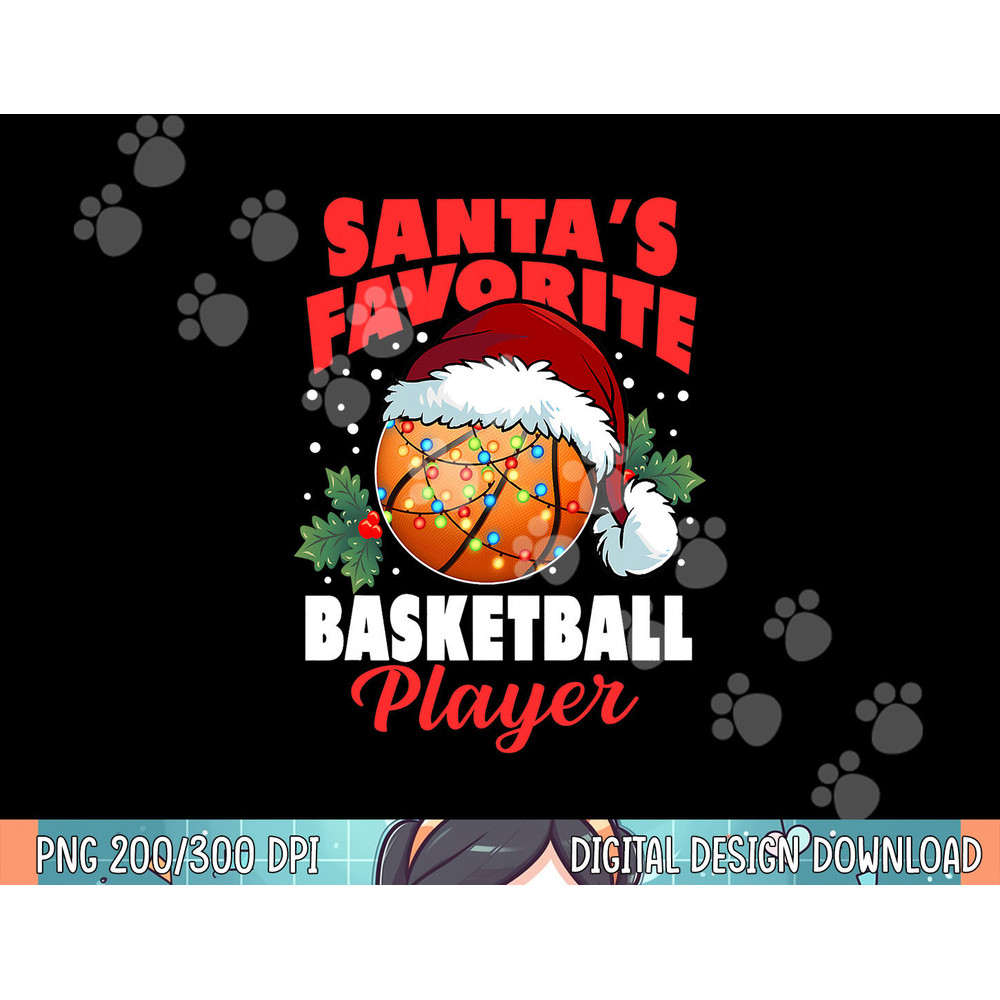 Santa s Favorite Basketball Player Christmas Pajama Gifts png, sublimation.jpg