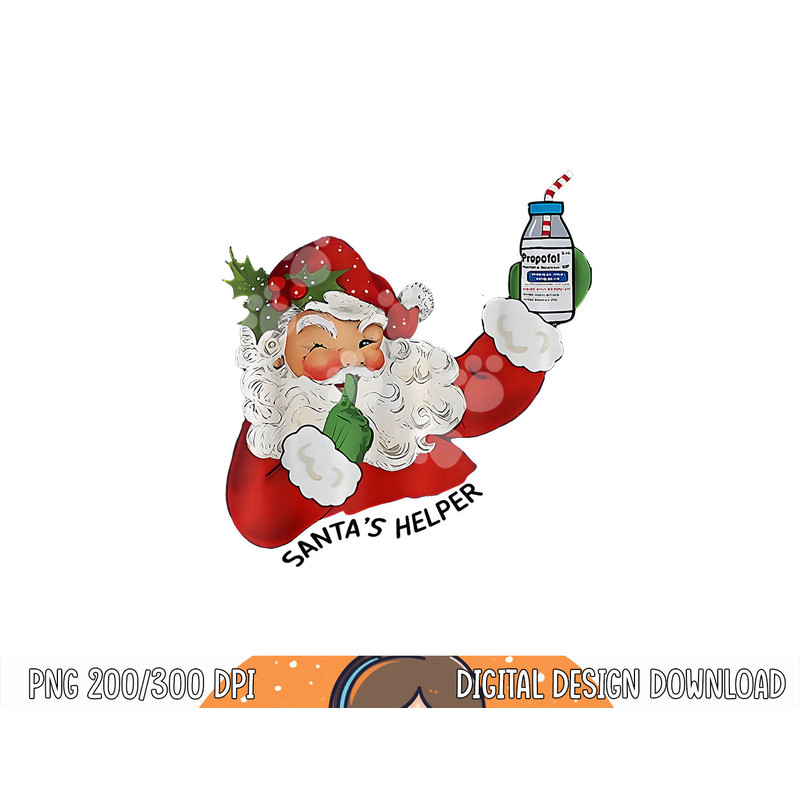 Santa s Helper ICU CRNA Propofol Pharmacist Nurse Christmas png, sublimation copy.jpg