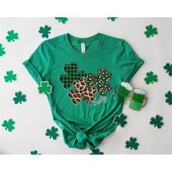 leopard shamrock shirt, st patricks day shirt, patricks shamrock shirt, leopard st patricks day shirt, lucky shirt, patr