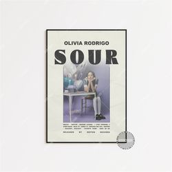 olivia rodrigo posters / sour poster / album cover poster, poster print wall art, custom poster, olivia rodrigo sour v2