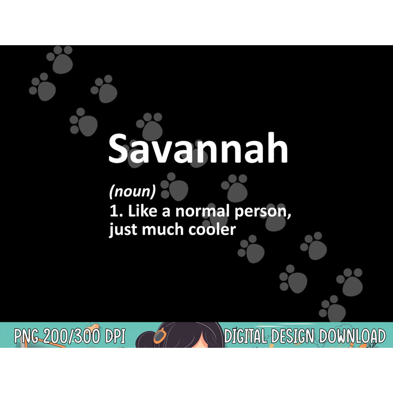 SAVANNAH Definition Personalized Name Funny Birthday Gift png, sublimation copy.jpg