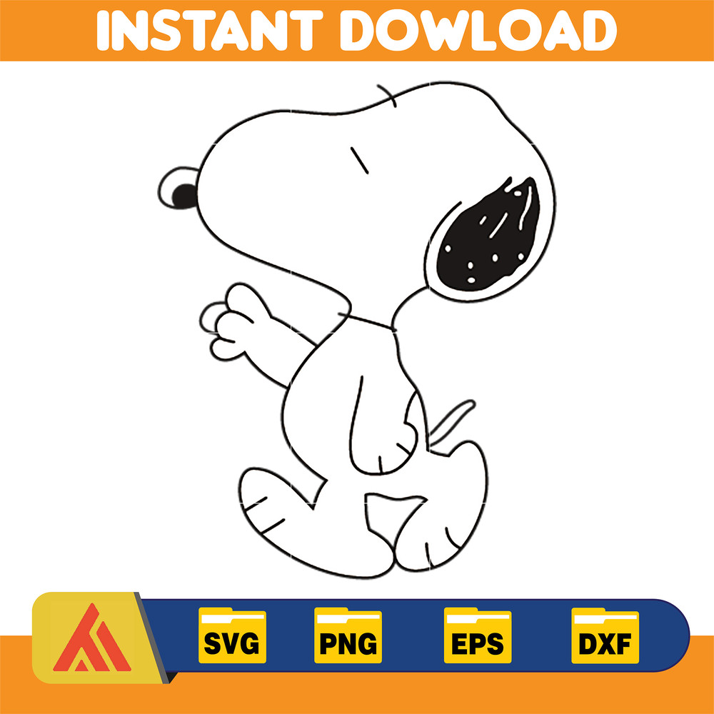 Snoopy Svg, Peanuts SVG, Snoopy clipart, Snoopy Svg, Snoopy Printable, Charlie Brown SVG, Snoopy Silhouette (123).jpg