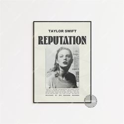 taylor swift posters / reputation poster / album cover poster, poster print wall art, custom poster, home decor, evermor