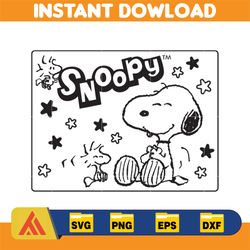 snoopy svg, peanuts svg, snoopy clipart, snoopy svg, snoopy printable, charlie brown svg, snoopy silhouette (124)