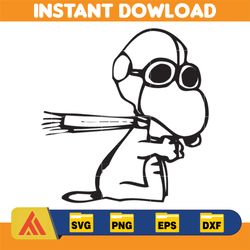 snoopy svg, peanuts svg, snoopy clipart, snoopy svg, snoopy printable, charlie brown svg, snoopy silhouette (132)