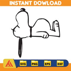 snoopy svg, peanuts svg, snoopy clipart, snoopy svg, snoopy printable, charlie brown svg, snoopy silhouette (133)