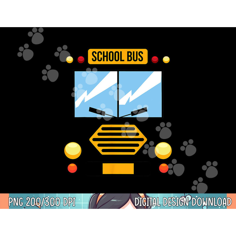 School Bus Costume Cool Easy Vehicle Halloween Gift png, sublimation.jpg