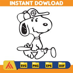 snoopy svg, peanuts svg, snoopy clipart, snoopy svg, snoopy printable, charlie brown svg, snoopy silhouette (138)