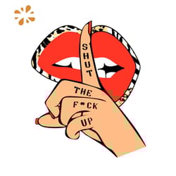 stfu lips svg, shut the fuck up svg, lip svg, trending svg