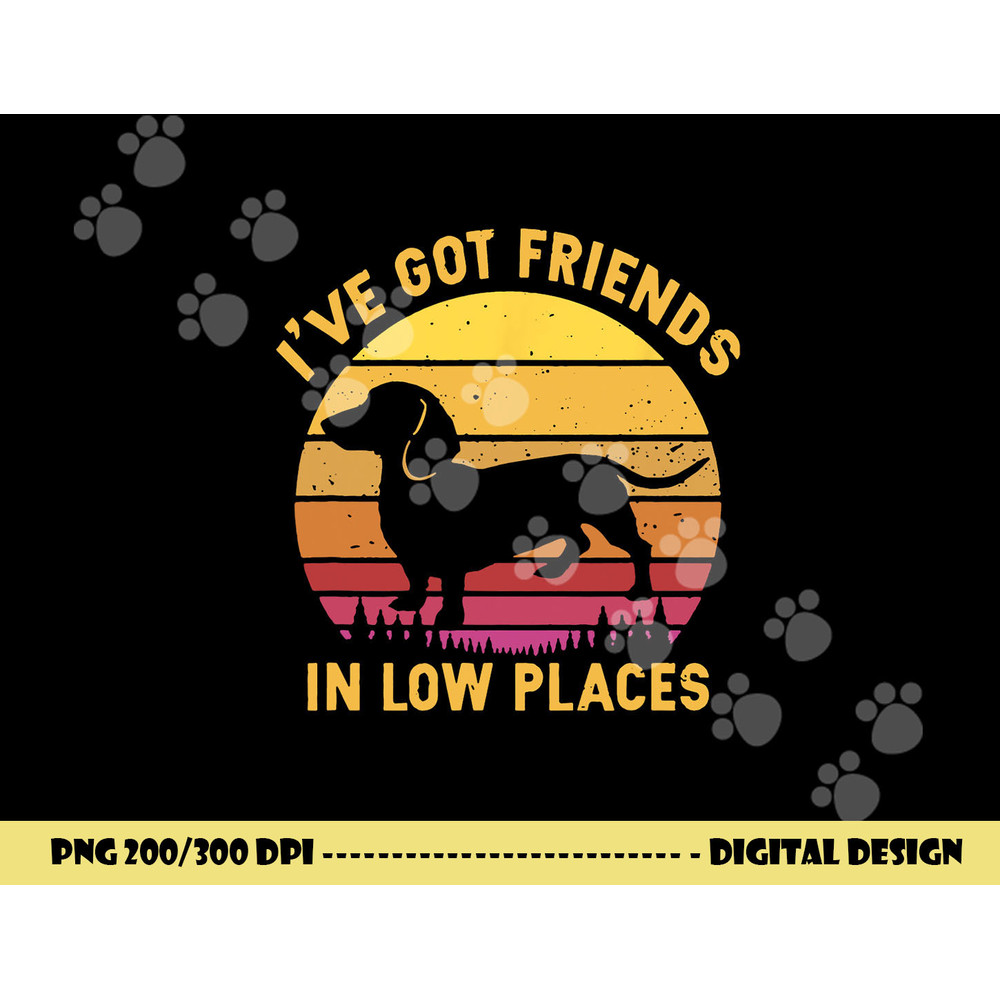 I ve got friends in low places funny dachshund apparel png, sublimation copy.jpg
