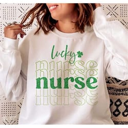 st patricks day svg, lucky nurse svg, lucky svg, lucky shirt svg, clover svg, irish svg, shamrock svg, png sublimation s