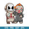 Baby Jack Skellington and Pennywise Halloween Svg, Baby Horror Svg, Halloween Svg, Png Dxf Eps Digital File.jpeg