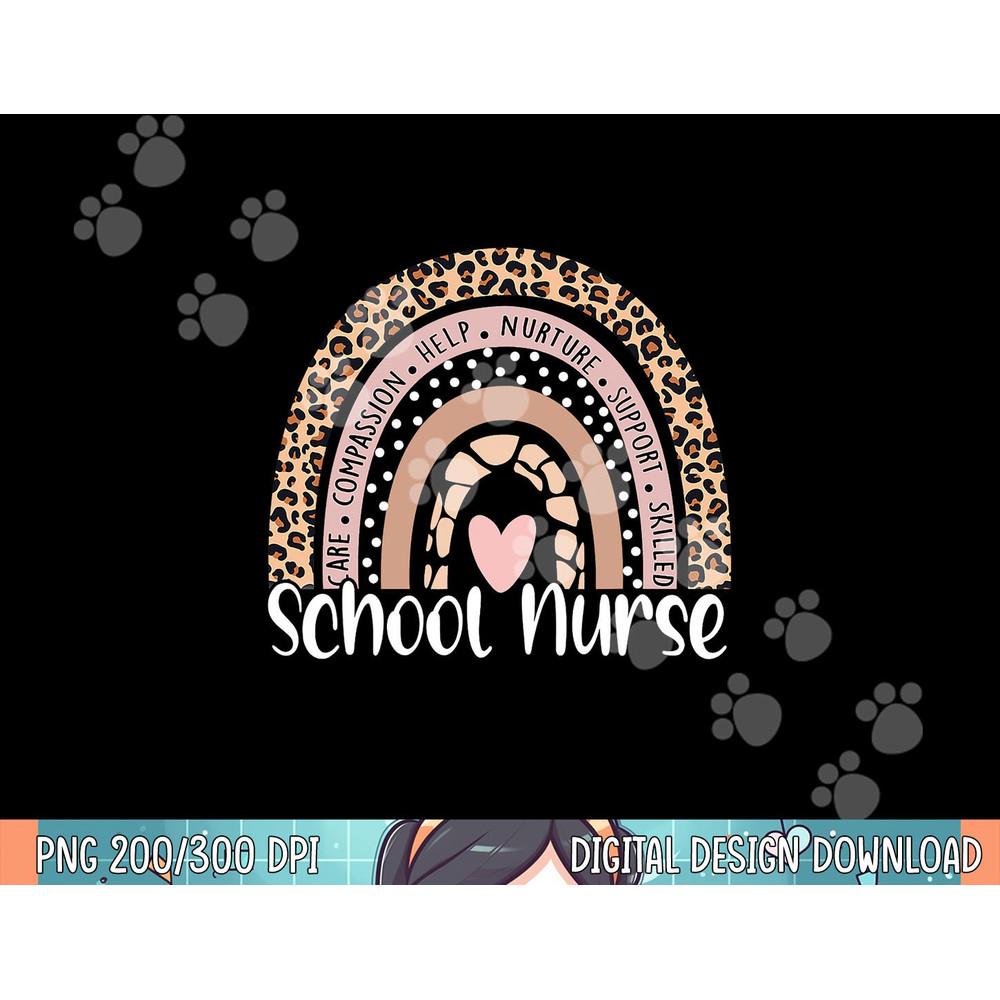school nurse rainbow leopard nurse back to school .jpg