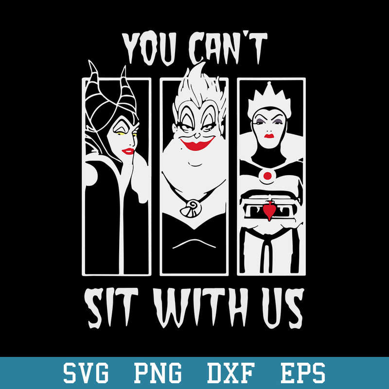 Bad Witch You Can_t Sit With Us Svg, Bad Girl Svg, Halloween Svg, Png Dxf Eps Digital File.jpeg