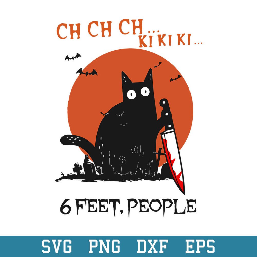 Black Cat 6 Feet People Svg, Black Cat Halloween Svg, Halloween Svg, Png Dxf Eps Digital File.jpeg