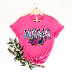 mama shirt, shirt for mom, floral shirt, mothers day shirt, floral mama shirt, cute mom tee, pastel mama shirt