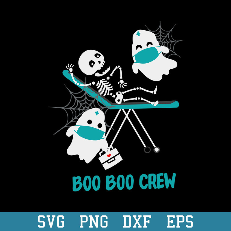 Boo Boo Crew Funny Nurse Halloween Svg, Halloween Svg, Png Dxf Eps Digital File.jpeg