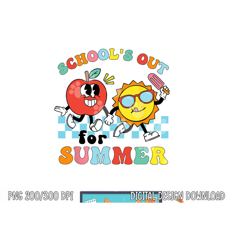 School s Out For Summer Graduation Teacher Kids Retro Groovy png, sublimation copy.jpg