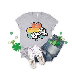 lucky saint patrick's day shirt, lucky clover shirt, lucky shirt, clover shirt, st patrick's day shirt, st patrick's day